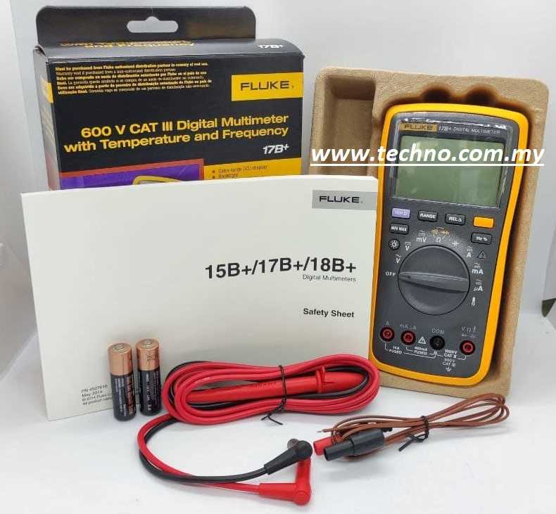FLUKE 17B+ DIGITAL MULTIMETER