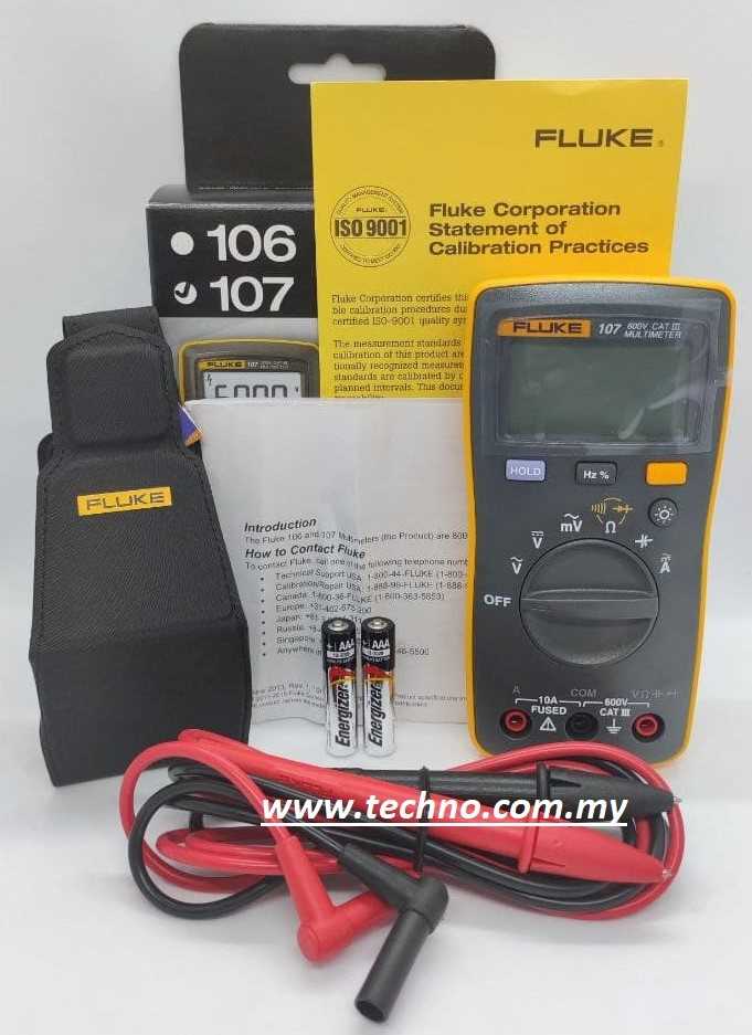 Fluke 107 Palm-sized Digital Multimeter