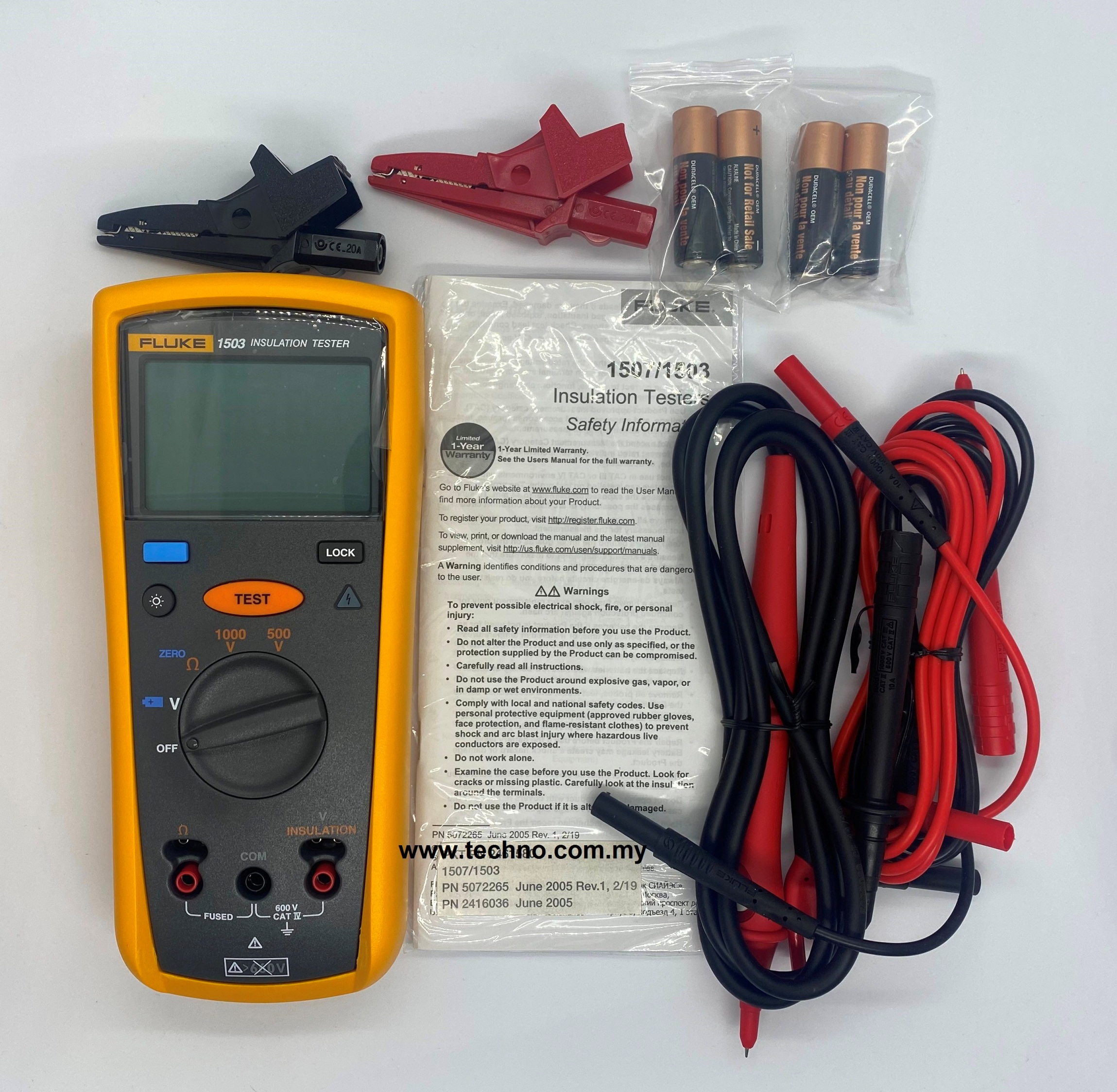 Fluke 1503 Insulation Tester