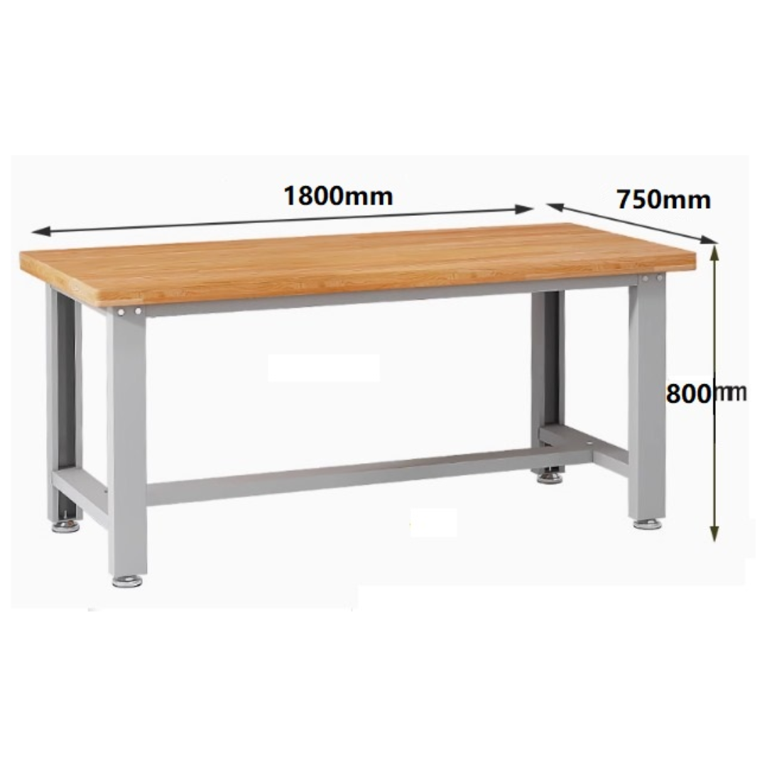 STANDARD WORKBENCH - 1800MM X 750MM X 800MM WOOD