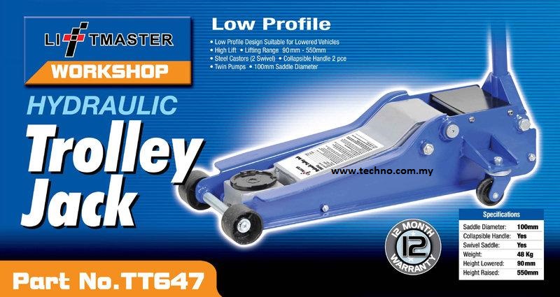 3.5Ton Twin Pumps Ex-Long Heavy Duty Low Profile Floor Jack