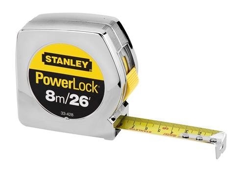 STANLEY 33-428 POWER LOCK TAPE RULES 8m