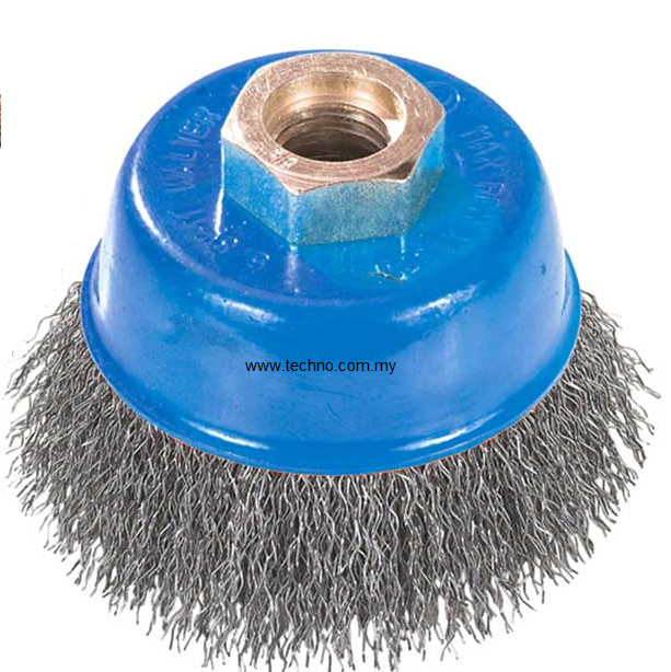 STAINLLESS STEEL WIRE CUP BRUSH 75XM10X1.5MM