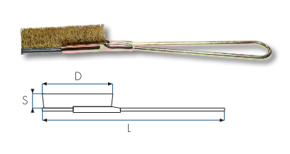 REMAX BRASS WIRE HAND SCRATCH BRUSH ST.SHAPE