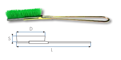 REMAX NYLON FILAMENT HAND SCRATCH BRUSH ST.SHAPE