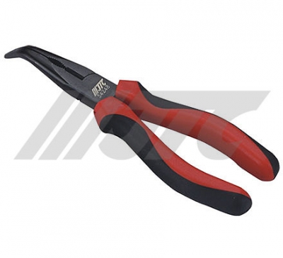 JTC34248 TWIN-COLOR BENT LONG NOSE PLIER 8"