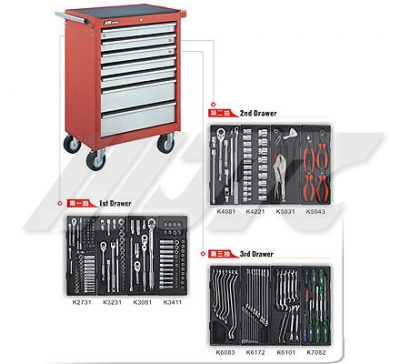 JTC3931+225 225PCS TOOLS CHEST SET