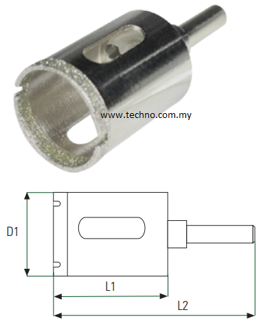 MERWIN 50-SG219 DIAMOND HOLE SAW 19mm