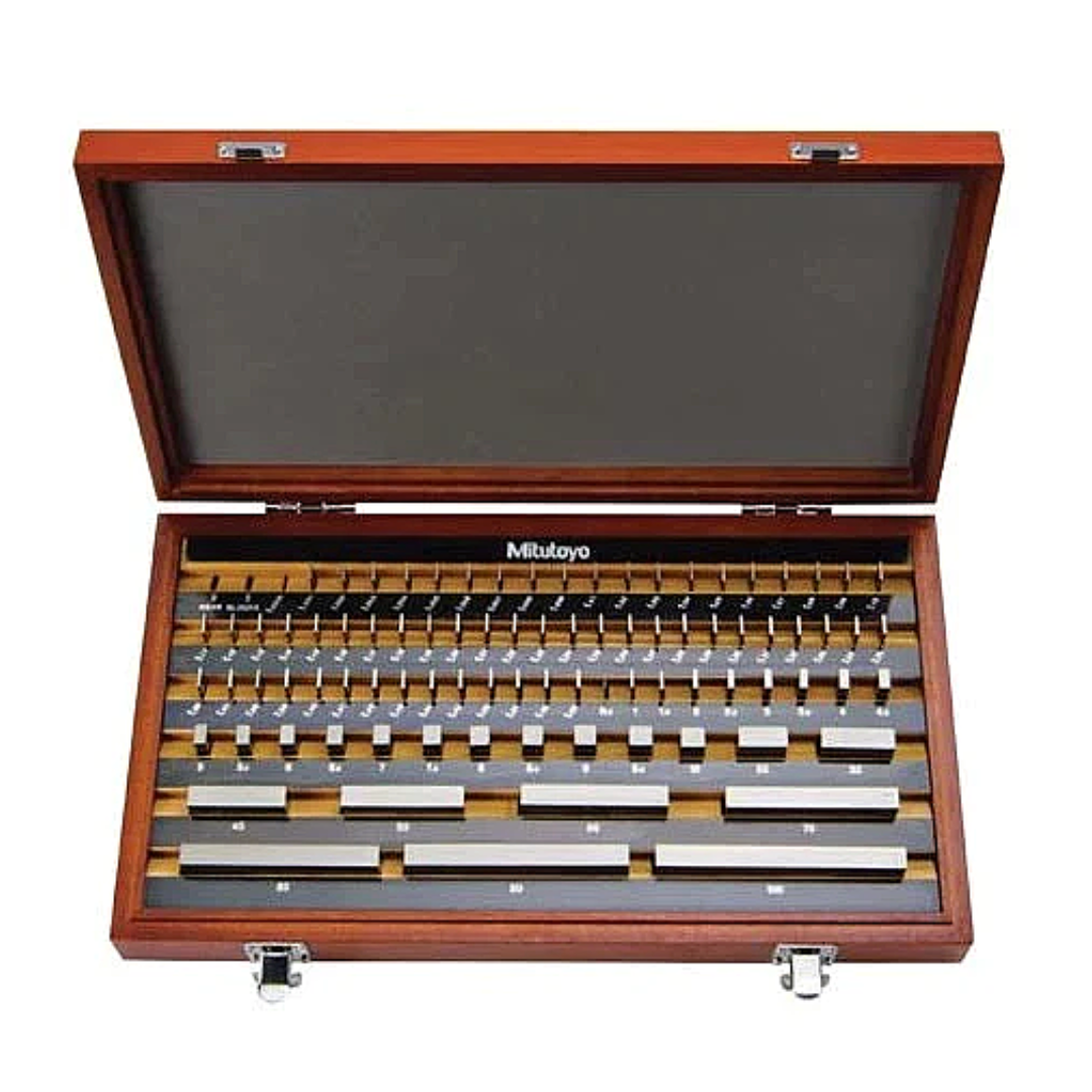 Mitutoyo 516-947-10 87pcs Metric Rectangle Steel Gauge Block Set