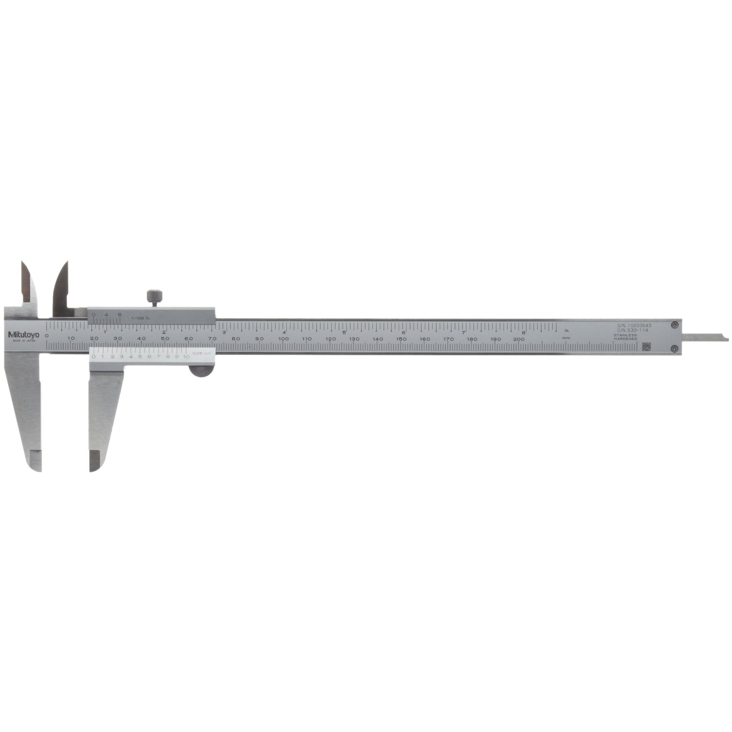 MITUTOYO 530-114 8"/200mm Vernier Caliper