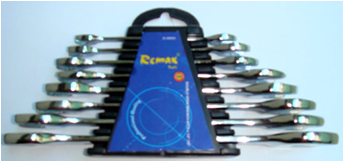 REMAX TOOLS 61-DE622 8PCS DOUBLE OPEN END WRENCH SET