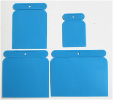 4 PCS PLASTIC SQUARE SCRAPER ME-63-PK105