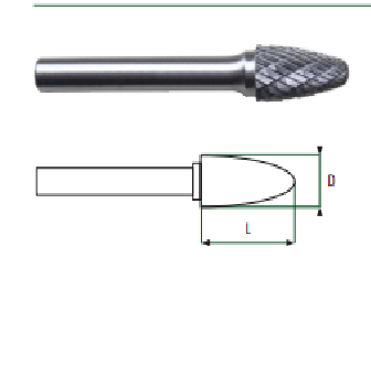 ROUND TREE SHAPED CARBIDE BURR 65-CB452