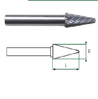 CORNICAL 14° CARBIDE BURR 65-CB481