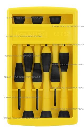 STANLEY 6-Piece Bi-Material Handle Precision Screwdriver Set