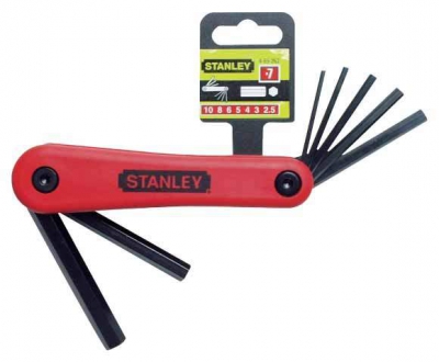 STANLEY 69-262 HEX KEY SET 7PC FLDG MM