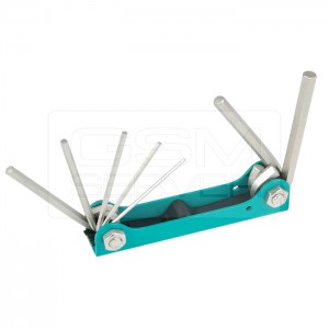 7PCS Folding Hex Key Set Pro'sKit PK-8PK-021N