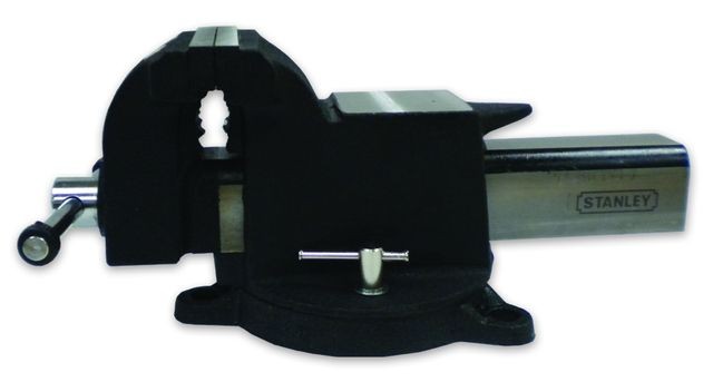 STANLEY 81-602 5" CAST STEEL BENCH VISE