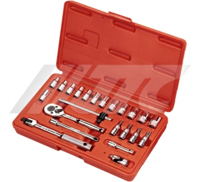 JTCH223S 1/4" x 23 pc SAE SOCKET SET