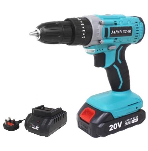 JAPAN STAR 20V Cordless Impact Driver Drill