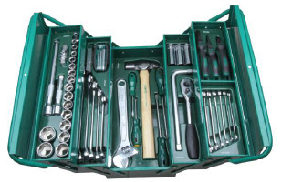 SATA95104A-70-12 Cantilevel Mechanic Tool Chest Set 12PT 70pcs