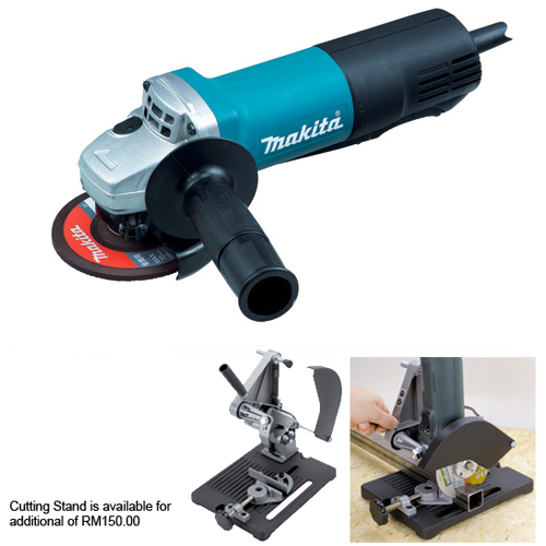 Makita Angle Grinder 4", 840w, 11000rpm, Paddle Switch 9556PB