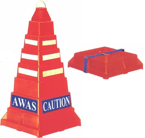 Collapsible Safety Active Square Cone AM-SC675