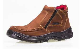 BLACK HAMMER SAFETY SHOES Mid Cut With Double Zip BH1336