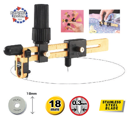 Olfa CMP-3 Rotary Compass Cutter (4cm-22cm)