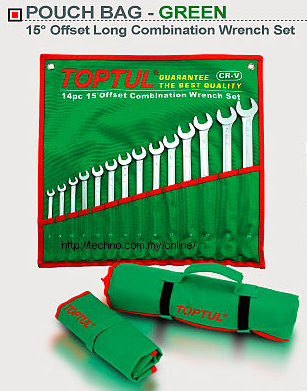 TOPTUL 14PCS EXTRA LONG COMBINATION WRENCH SET (GAAA1410)