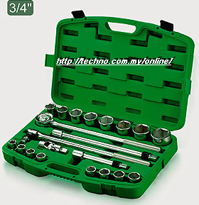 TOPTUL 21PCS 3/4 DR PRO FLANK SOCKET SET (GCAI2102)