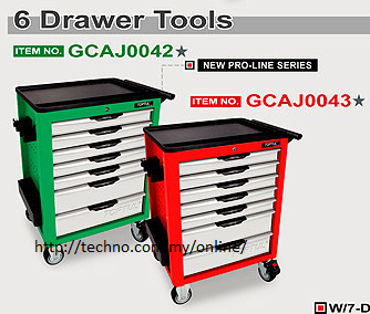 W/7-Drawer Tool Trolley 275pcs (GCAJ00343)