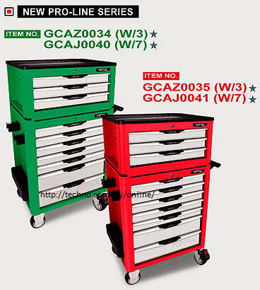 Toptul GCAJ0041 7-DrawerToolTrolley 229 tools