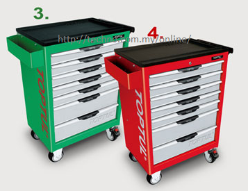 W/7 Drawer Tool Trolley - 283pcs (GT-28306)