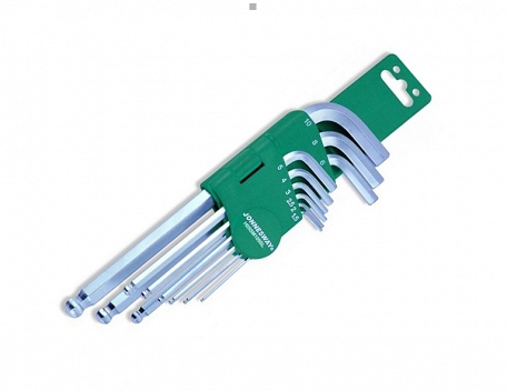 9PCS LONG ARM BALL POINT HEX KEY SET (MM) -H05SM109S