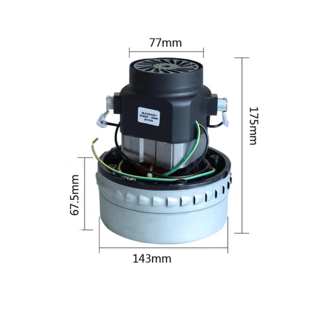 1500W Industrial Vacuum Cleaner Motor 3 in 1 vacuum Dry & Wet