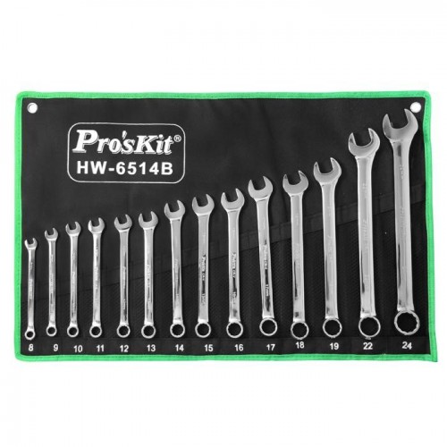 PRO'SKIT HW-6514B 14Pcs Combination Wrench