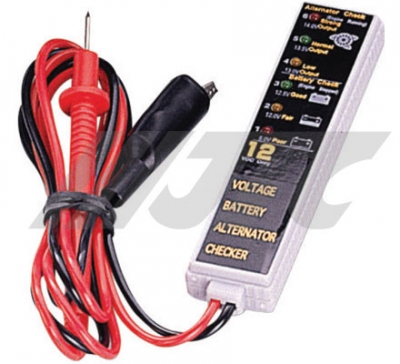 JTCJ027 CAR BATTERY & ALTERNATOR CHECKER