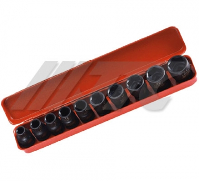 JTCJ410M 1/2" 10PC SIMPACT SOCKET SET(6PT)