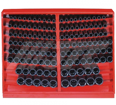 JTCJ4137L 1/2" 137PC DEEP IMPACT SOCKET DISPLAY SET(6PT.)