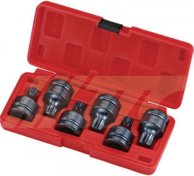 JTCJ606T 3/4" 6PCS IMPACT STAR & SPLINE SOCKET SET