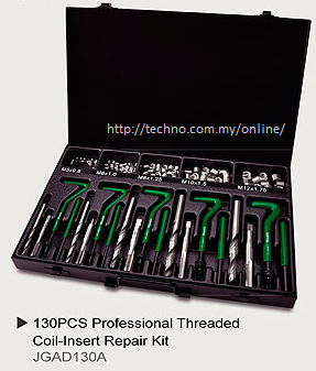 Professional Threaded Coil-Insert Repair Kit 130pcs JGAD130A