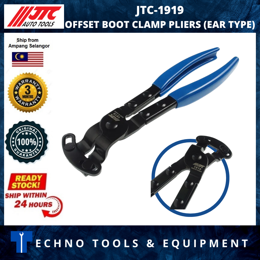 JTC-1919 OFFSET BOOT CLAMP PLIERS (EAR TYPE)