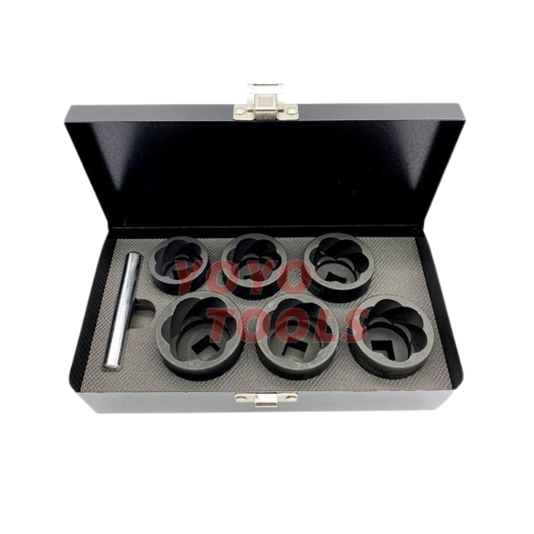 JTC-6888 7 PCS LARGE TWIST SOCKET SET