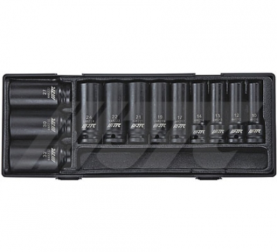 JTCK4121 1/2"DR.12PCS DEEP IMPACT SOCKET SET(6PT)