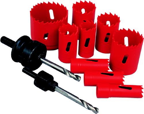 11PCE HOLESAW KIT IN PLASTIC TUBE