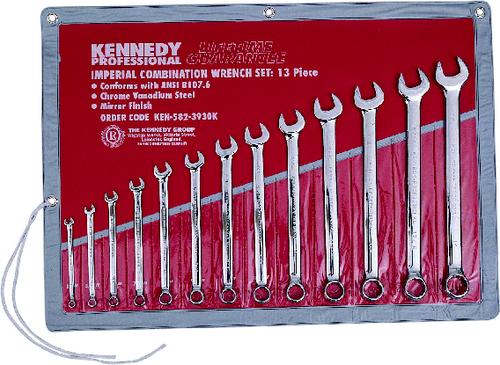 KENNEDY KEN582-3930K 1/4-1" A/F PROF COMB WRENCH SET 13-PCE