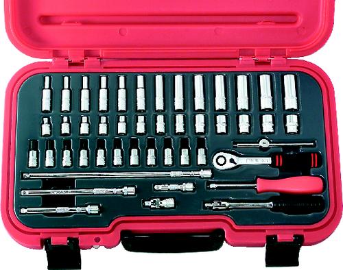 KENNEDY KEN5824897K 46PCE MASTER MM SOCKET SET 1/4"DR