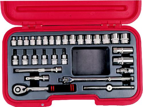 KENNEDY KEN582-6170K METRIC 30-PCE 3/8" SQ DRSOCKET SET