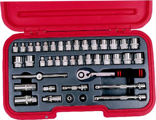 KENNEDY METRIC/AF 40-PCE 3/8" SQDR SOCKET SET